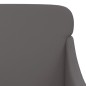 vidaXL Sillón de cuero sintético gris 63x76x80 cm vidaXL Sillón de cuero sintético gris 63x76x80 cm