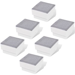 vidaXL Focos empotrables LED 6 uds 100x100x68 mm