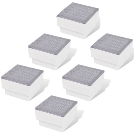 vidaXL Focos empotrables LED 6 uds 100x100x68 mm