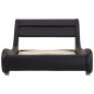 vidaXL Estructura de cama con LED cuero sintético negro 90x200 cm vidaXL Estructura de cama con LED cuero sintético negro 90x200 cm
