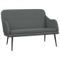 vidaXL Banco de tela gris oscuro 110x76x80 cm vidaXL Banco de tela gris oscuro 110x76x80 cm