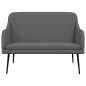 vidaXL Banco de tela gris oscuro 110x76x80 cm vidaXL Banco de tela gris oscuro 110x76x80 cm