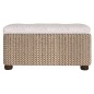vidaXL Bancos con almacenaje con cojín 2 uds enea gris 69 cm vidaXL Bancos con almacenaje con cojín 2 uds enea gris 69 cm