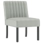 vidaXL Silla tapizada de terciopelo gris claro vidaXL Silla tapizada de terciopelo gris claro
