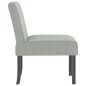 vidaXL Silla tapizada de terciopelo gris claro vidaXL Silla tapizada de terciopelo gris claro