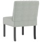 vidaXL Silla tapizada de terciopelo gris claro vidaXL Silla tapizada de terciopelo gris claro