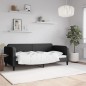 vidaXL Sofá cama tela negro 90x190 cm vidaXL Sofá cama tela negro 90x190 cm