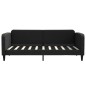 vidaXL Sofá cama tela negro 90x190 cm vidaXL Sofá cama tela negro 90x190 cm
