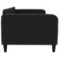 vidaXL Sofá cama tela negro 90x190 cm vidaXL Sofá cama tela negro 90x190 cm