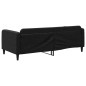 vidaXL Sofá cama tela negro 90x190 cm vidaXL Sofá cama tela negro 90x190 cm