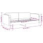vidaXL Sofá cama tela negro 90x190 cm vidaXL Sofá cama tela negro 90x190 cm