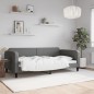 vidaXL Sofá cama tela gris oscuro 100x200 cm vidaXL Sofá cama tela gris oscuro 100x200 cm