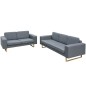 vidaXL Conjunto de sofás de 2 y 3 plazas gris claro vidaXL Conjunto de sofás de 2 y 3 plazas gris claro
