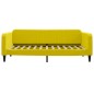 vidaXL Sofá cama terciopelo amarillo 100x200 cm vidaXL Sofá cama terciopelo amarillo 100x200 cm