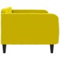 vidaXL Sofá cama terciopelo amarillo 100x200 cm vidaXL Sofá cama terciopelo amarillo 100x200 cm