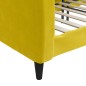 vidaXL Sofá cama terciopelo amarillo 100x200 cm vidaXL Sofá cama terciopelo amarillo 100x200 cm