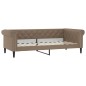 vidaXL Sofá cama cuero sintético color capuchino 80x200 cm vidaXL Sofá cama cuero sintético color capuchino 80x200 cm