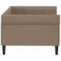 vidaXL Sofá cama cuero sintético color capuchino 80x200 cm vidaXL Sofá cama cuero sintético color capuchino 80x200 cm