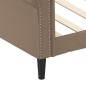 vidaXL Sofá cama cuero sintético color capuchino 80x200 cm vidaXL Sofá cama cuero sintético color capuchino 80x200 cm
