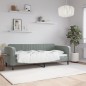 vidaXL Sofá cama terciopelo gris claro 80x200 cm vidaXL Sofá cama terciopelo gris claro 80x200 cm