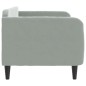 vidaXL Sofá cama terciopelo gris claro 80x200 cm vidaXL Sofá cama terciopelo gris claro 80x200 cm