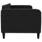 vidaXL Sofá cama tela negro 80x200 cm vidaXL Sofá cama tela negro 80x200 cm