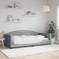 vidaXL Sofá cama tela gris claro 100x200 cm vidaXL Sofá cama tela gris claro 100x200 cm