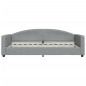 vidaXL Sofá cama tela gris claro 100x200 cm vidaXL Sofá cama tela gris claro 100x200 cm