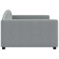 vidaXL Sofá cama tela gris claro 100x200 cm vidaXL Sofá cama tela gris claro 100x200 cm