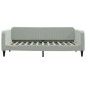 vidaXL Sofá cama terciopelo gris claro 100x200 cm vidaXL Sofá cama terciopelo gris claro 100x200 cm