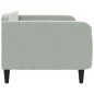 vidaXL Sofá cama terciopelo gris claro 100x200 cm vidaXL Sofá cama terciopelo gris claro 100x200 cm