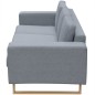 vidaXL Conjunto de sofás de 2 y 3 plazas gris claro vidaXL Conjunto de sofás de 2 y 3 plazas gris claro
