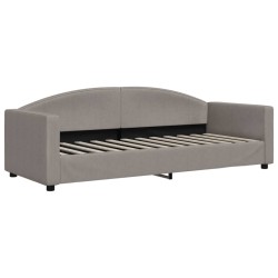 vidaXL Sofá cama tela gris taupe 80x200 cm