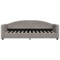 vidaXL Sofá cama tela gris taupe 80x200 cm vidaXL Sofá cama tela gris taupe 80x200 cm