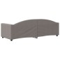 vidaXL Sofá cama tela gris taupe 80x200 cm vidaXL Sofá cama tela gris taupe 80x200 cm