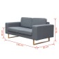 vidaXL Conjunto de sofás de 2 y 3 plazas gris claro vidaXL Conjunto de sofás de 2 y 3 plazas gris claro