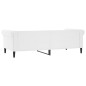 vidaXL Sofá cama cuero sintético blanco 90x200 cm vidaXL Sofá cama cuero sintético blanco 90x200 cm