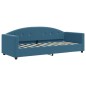 vidaXL Sofá cama terciopelo azul 80x200 cm vidaXL Sofá cama terciopelo azul 80x200 cm