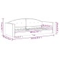 vidaXL Sofá cama terciopelo azul 80x200 cm vidaXL Sofá cama terciopelo azul 80x200 cm