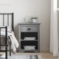 vidaXL Mesita de noche BODO madera maciza de pino gris 53x38,5x66 cm vidaXL Mesita de noche BODO madera maciza de pino gris 53x38,5x66 cm