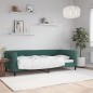 vidaXL Sofá cama terciopelo verde oscuro 90x200 cm vidaXL Sofá cama terciopelo verde oscuro 90x200 cm