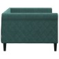vidaXL Sofá cama terciopelo verde oscuro 90x200 cm vidaXL Sofá cama terciopelo verde oscuro 90x200 cm
