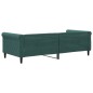 vidaXL Sofá cama terciopelo verde oscuro 90x200 cm vidaXL Sofá cama terciopelo verde oscuro 90x200 cm