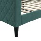 vidaXL Sofá cama terciopelo verde oscuro 90x200 cm vidaXL Sofá cama terciopelo verde oscuro 90x200 cm