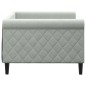 vidaXL Sofá cama terciopelo gris claro 90x200 cm vidaXL Sofá cama terciopelo gris claro 90x200 cm