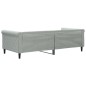 vidaXL Sofá cama terciopelo gris claro 90x200 cm vidaXL Sofá cama terciopelo gris claro 90x200 cm