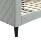 vidaXL Sofá cama terciopelo gris claro 90x200 cm vidaXL Sofá cama terciopelo gris claro 90x200 cm