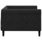 vidaXL Sofá cama terciopelo negro 90x190 cm vidaXL Sofá cama terciopelo negro 90x190 cm