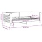 vidaXL Sofá cama terciopelo negro 90x190 cm vidaXL Sofá cama terciopelo negro 90x190 cm