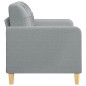 vidaXL Sofá de 2 plazas de tela gris claro 120 cm vidaXL Sofá de 2 plazas de tela gris claro 120 cm